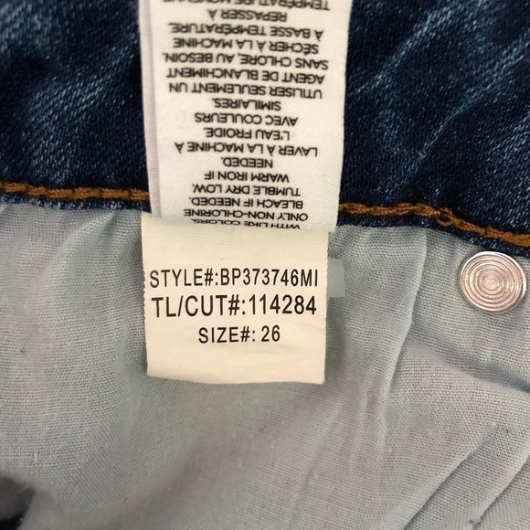 BP. 5-Pocket Distressed Mid-Rise Skinny Jeans Size 26 - Picture 7 of 7